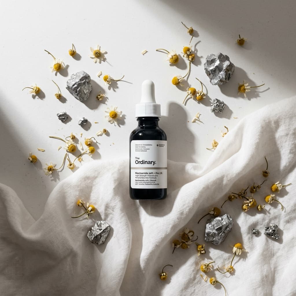 Editorial layout of Glow Serum key actives